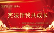 国家宪法日宣讲𓀚👼🏻：宪法伴我共成长