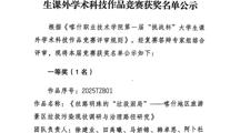 彩神8争霸app第一届“挑战杯”大学生课外学术科技作品竞赛获奖名单公示